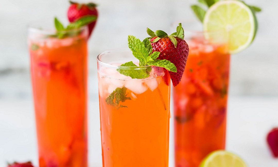 Sparkling Peach Soda Mocktail