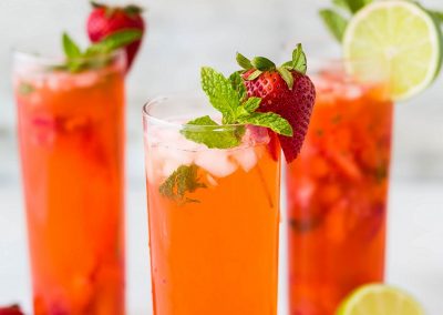 Sparkling Peach Soda Mocktail