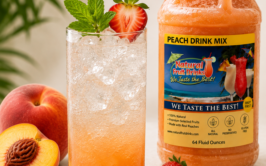 Sparkling Peach Soda Mocktail